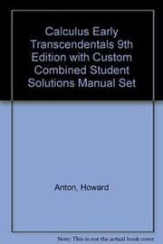 Tapa de Calculus Early Transcendentals 9th Edition with Custom Combined Student Solutions Manual Set