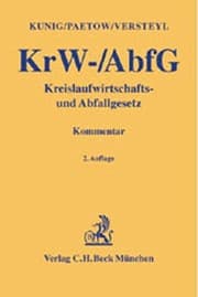 Tapa de Kreislaufwirtschafts- und Abfallgesetz. .