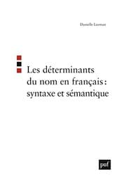 Tapa de Les déterminants du nom en français