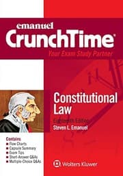 Tapa de Emanuel CrunchTime for Constitutional Law