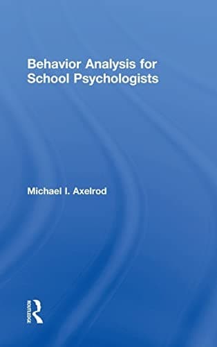 Tapa de Behavior Analysis for School Psychologists