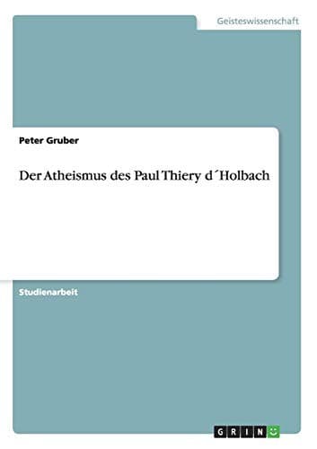 Tapa de Atheismus des Paul Thiery D´Holbach