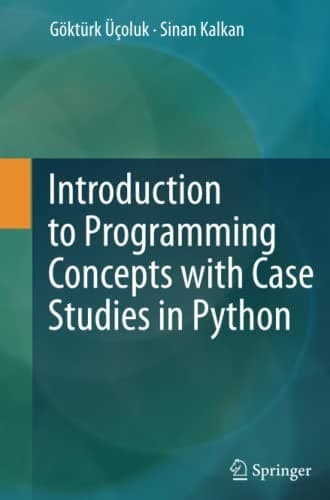 Tapa de Introduction to Programming Concepts with Case Studies in Python