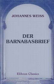 Tapa de Der Barnabasbrief kritisch untersucht