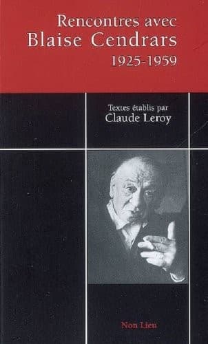 Tapa de Rencontres avec Blaise Cendrars