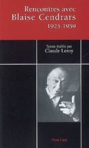 Tapa de Rencontres avec Blaise Cendrars