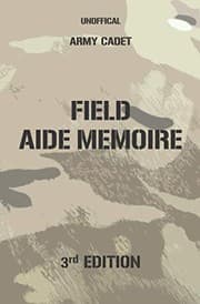 Tapa de Army Cadet Field Aide Memoire