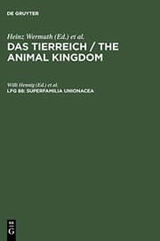 Tapa de Superfamilia Unionacea : Aus : das Tierreich