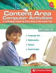 Tapa de 32 Quick & Fun Content Area Computer Activities Gr. 4