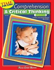 Tapa de Comprehension & Critical Thinking Level 1 (Time for Kids (Teacher Created Materials))