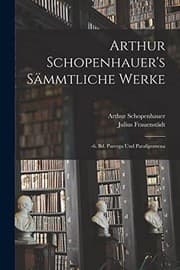 Tapa de Arthur Schopenhauer's Sämmtliche Werke