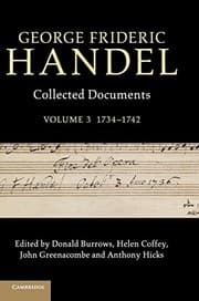Tapa de George Frideric Handel - Collected Documents, 1735-1742