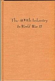 Tapa de Four Hundred Ninth Infantry in World War II