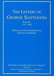 Tapa de The letters of George Santayana. Book 6, 1937-1940