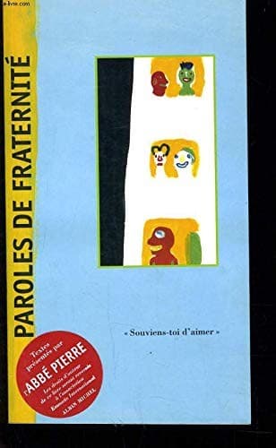 Tapa de Paroles de fraternité