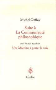 Tapa de Suite à la communauté philosophique