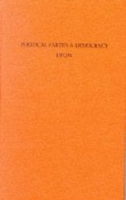 Tapa de Political parties and democracy