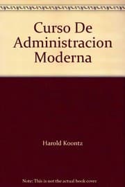 Tapa de Curso De Administracion Moderna