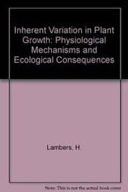 Tapa de Inherent variation in plant growth