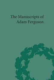 Tapa de Manuscripts of Adam Ferguson (Pickering Masters)
