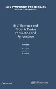 Tapa de III-V electronic and photonic device fabrication and performance
