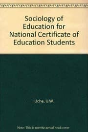 Tapa de Sociology of education for NCE students