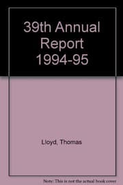 Tapa de 39th Annual Report 1994-95