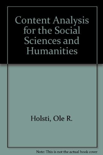 Tapa de Content analysis for the social sciences and humanities