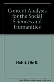 Tapa de Content analysis for the social sciences and humanities