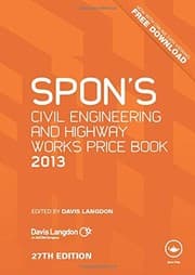 Tapa de Spon's Civil Engineering and Highway Works Price Book 2013