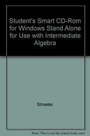 Tapa de Student's SMART CD-ROM for Windows Stand Alone for use with Intermediate Algebra
