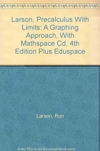 Tapa de Larson, Precalculus With Limits