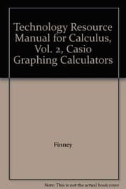 Tapa de Technology Resource Manual for Calculus, Vol. 2, Casio Graphing Calculators