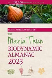 Tapa de North American Maria Thun Biodynamic Almanac 2023