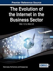 Tapa de The evolution of the internet in the business sector