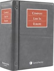 Tapa de Company Law in Europe