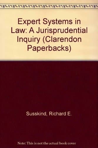 Tapa de Expert Systems in Law
