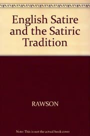 Tapa de English Satire and the Satiric Tradition