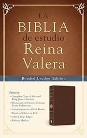 Tapa de Biblia de Estudio Reina Valera