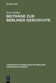 Tapa de Beiträge zur Berliner Geschichte