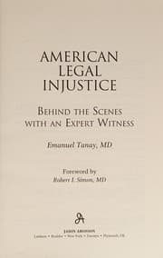Tapa de American legal injustice
