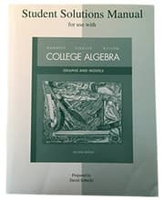 Tapa de Student Solutions Manual to accompany College Algebra