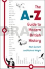 Tapa de The A-Z guide to modern British history