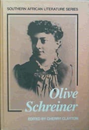 Tapa de Olive Schreiner