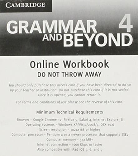 Tapa de Grammar and Beyond, Level 4