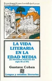 Tapa de La Vida Literaria En La Edad Media
