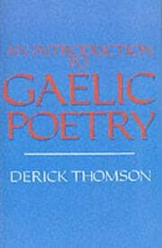 Tapa de An introduction to Gaelic poetry