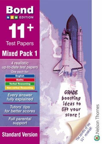 Tapa de Bond 11+ Test Papers Mixed Pack 1 Standard