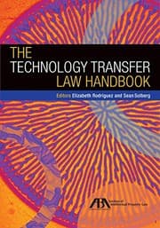 Tapa de The technology transfer law handbook