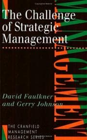 Tapa de The challenge of strategic management